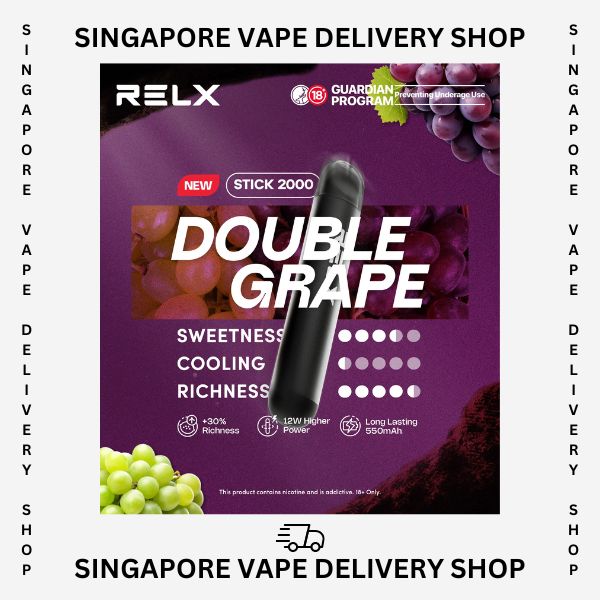 Relx_stick_2000_puffs_double_grape_(singapore_vape_shop)